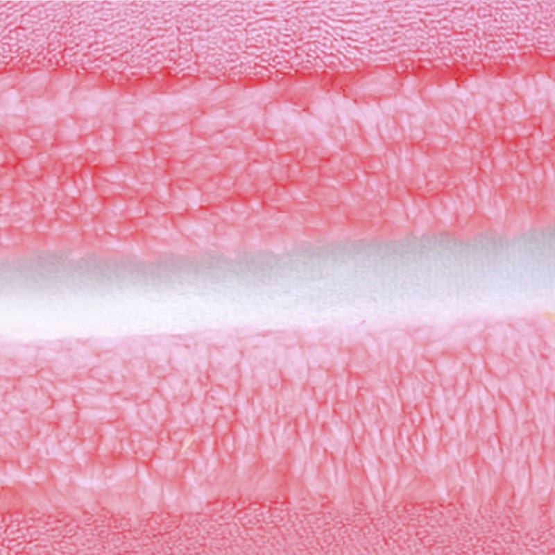 ChezMax Macaron Pillow Plush Back Bolster Cushion Microbead Throw Pillow Case Round Seat Cushion Home Decor Pillow for Sofa Bedroom Office Dormitory Car 14.5" Pink - Image 4